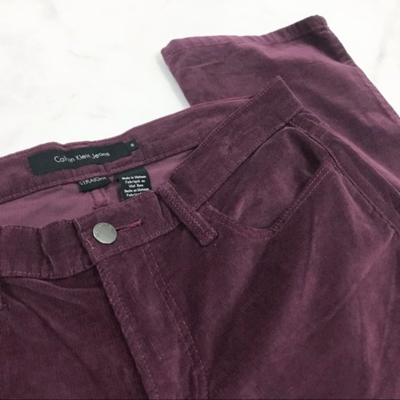 NWT 2x34 Calvin Klein Straight Leg Corduroy Pants - Picture 3 of 5